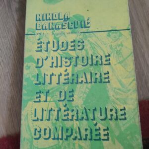Etudes D Histoire Litteraire Et De Litterature Comparee