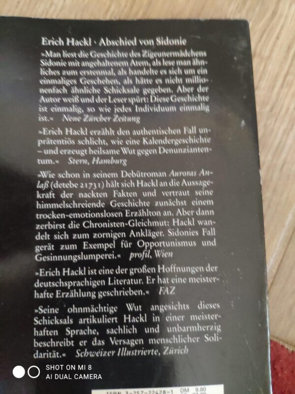 Erich Hackl - Abchied Von Sidonie