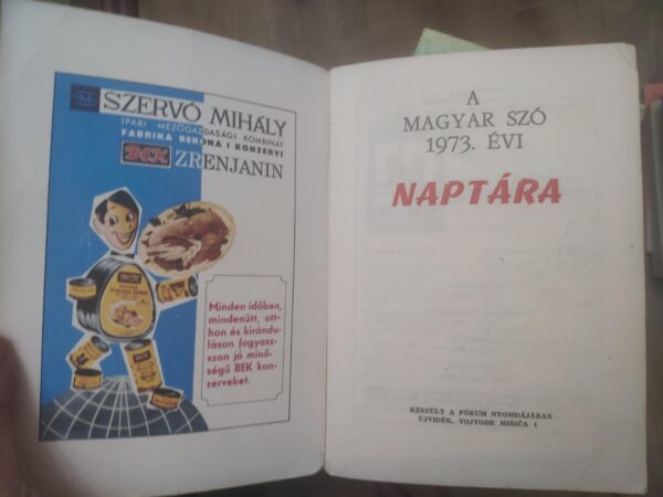 Maqyar Szo Naptara 1973