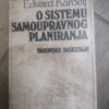 o sistemu samoupravnog planiranja - Edvard Kardelj