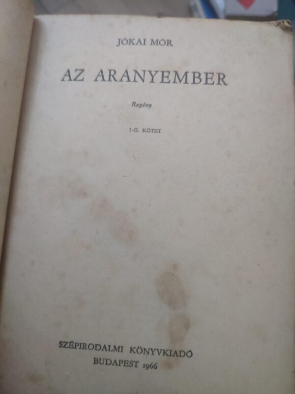 Az Aranyember - Jokai Mor