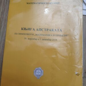 Knjiga Apstrakata - matematicki Fakultet