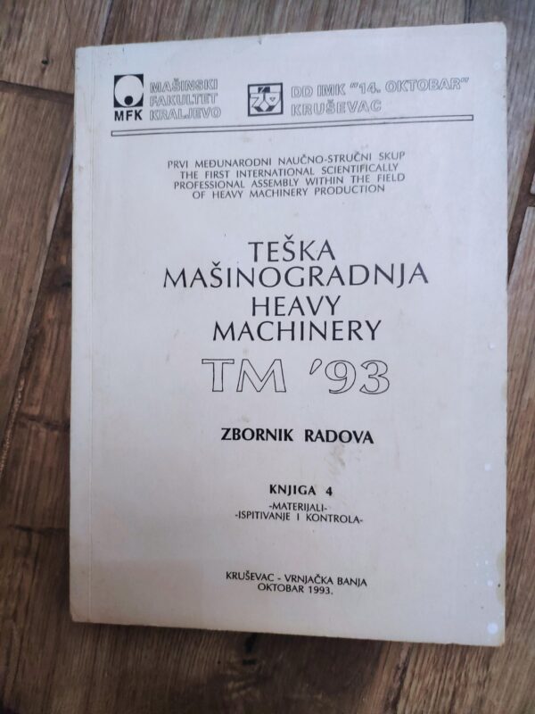 Teska Masinogradnja TM 93 - 2 knjige