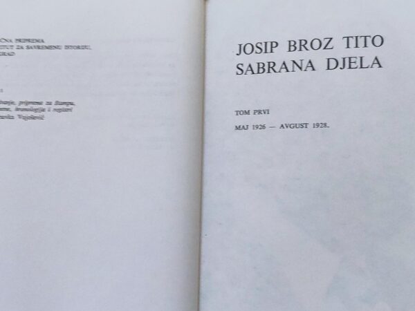 josip broz tito sabrana dela