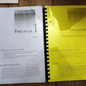 medjunarodna ekonomija - fotokopija dve knjige