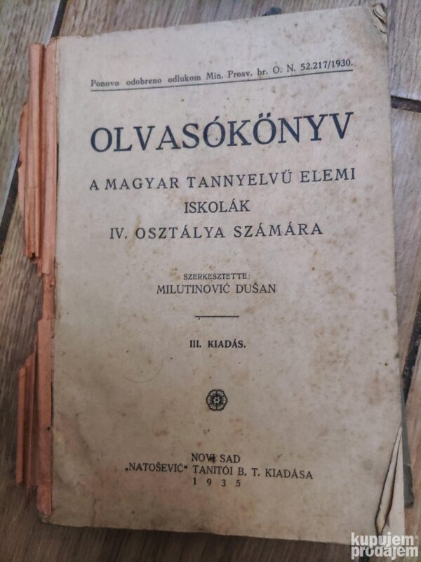 Olvasokonyv a magyar tannyelvu elemi iskolak
