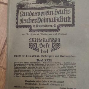 Landesverein Sarhs sistcher deimatschut  Dresden 1934