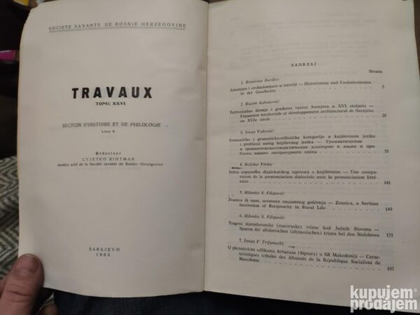 Radovi odeljenje istorijsko-filoloskih Nauka