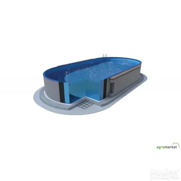 Mountfield Ibiza oval - 6.00 x 12.0 x 1.50 m Bazen