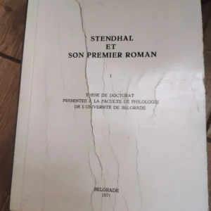 Stehdhal et son premier roman - Margerita Arnautovic