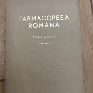 Farmacopeea Romana tvrd povez