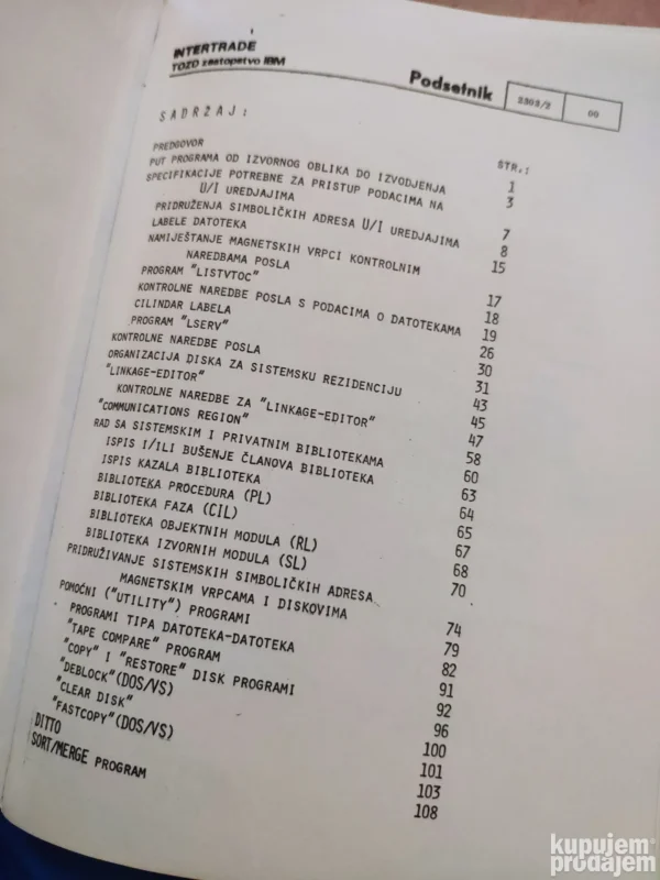 Osnovne Kontrolne Naredbe Dos-a i Dos vsa
