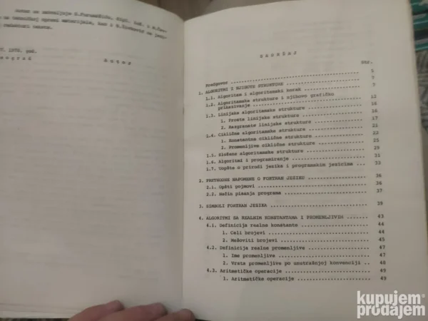 Alogaritmi i programski jezik FORTRAN IV