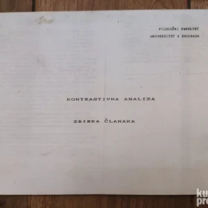 Kontrastivna Analiza zbirka clanaka