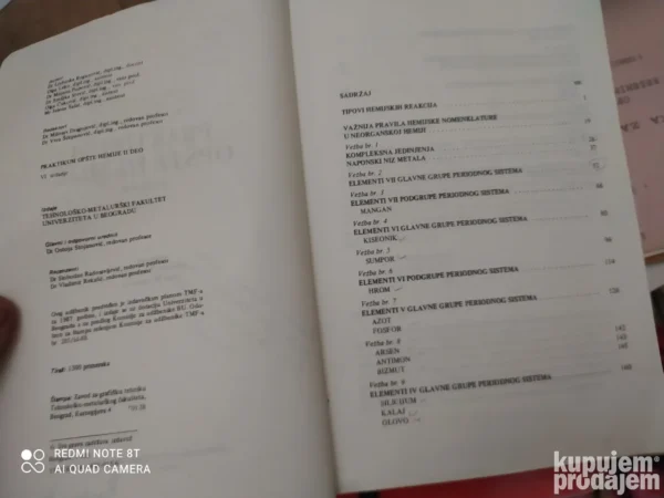 Praktikum iz Opste Hemije drugi deo