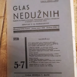 Glas Neduznih iz 1938 god