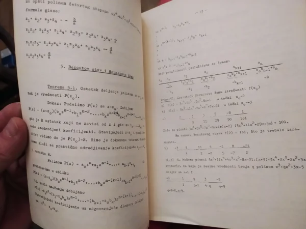 Matematicke Metode u Tehnici I sveska 7 POLINOMI