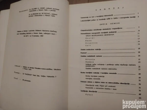 praktikum eksperimentalnih vezbi iz opste i neorganske hemij