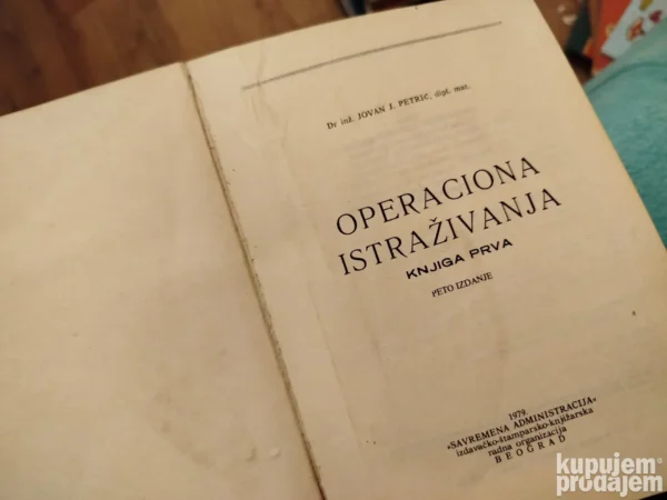 Operaciona istrazivanja I - Jovan J Petric