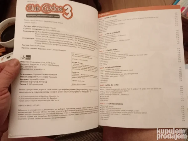 Francuski za 7 razred - clud edos 3  KLETT