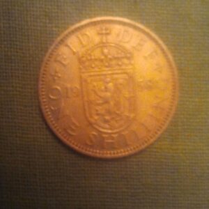 velika britanija one shilling 1959-1958