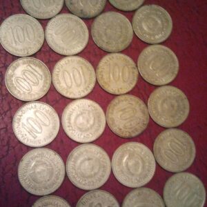kovanice 100 dinara 1987