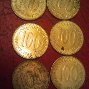 kovanice yugoslavija 100 dinara 1988