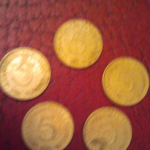 lot kovanica 5 dinara yugoslavija 1980ih