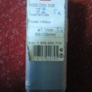 burgije KEIL HSS 7,1 - 7,2 mm za metal