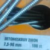 turbo vijak 7,5x90 mm svedski
