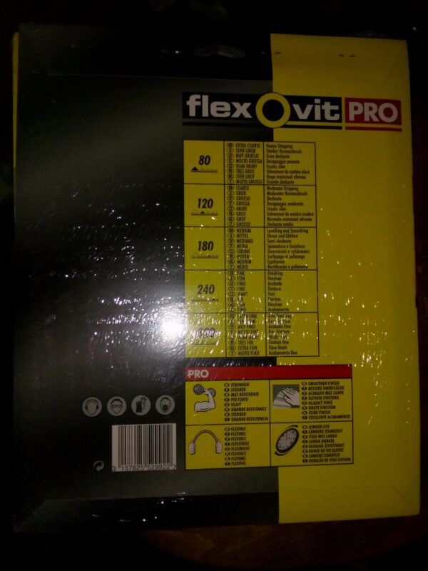 smirgl papir za drvo Granulacija 80 FLEXOVIT PRO