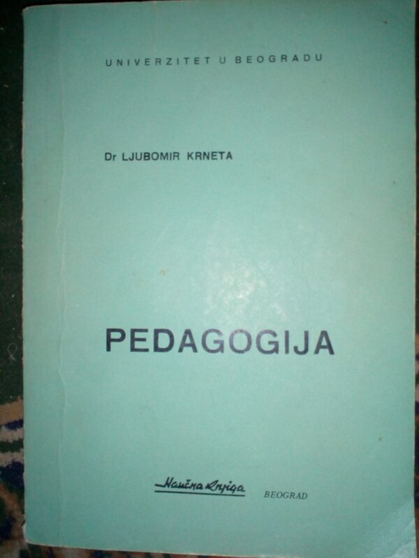 Dr. Ljubomir Krneta Pedagogija