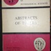 Abstracts Of Papers