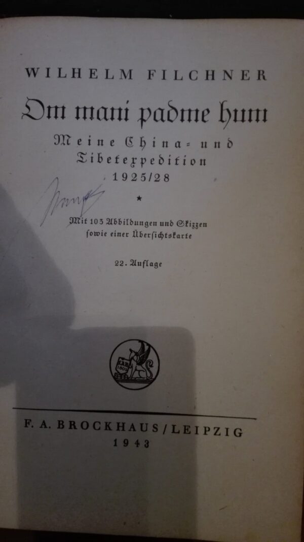 Om Mani Padme Hum Wilhelm Filchner