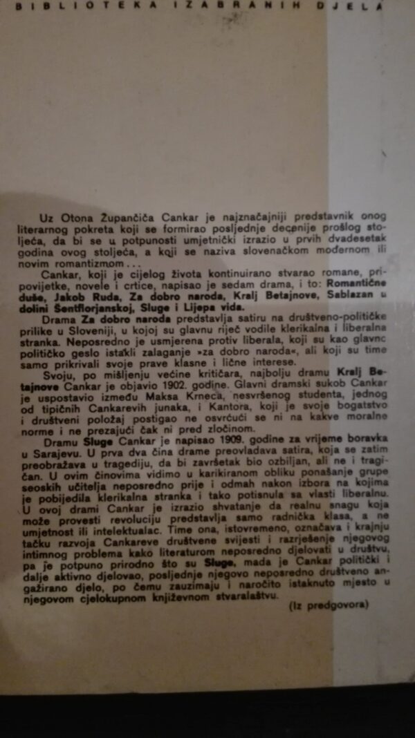 Ivan Cankar DRAME