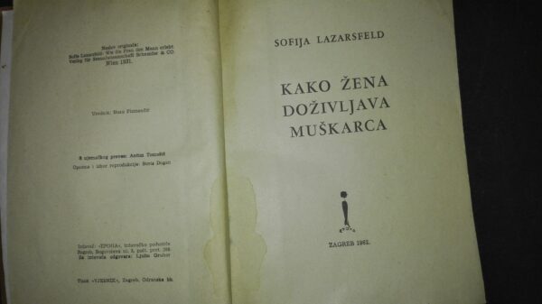 Kako Zena dozivljava Muskarca - Sofija Lazarsfeld