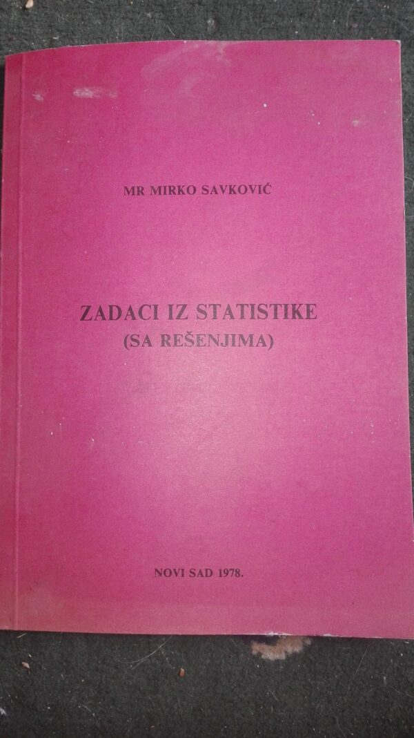 Zadaci iz Statistike sa resenjima