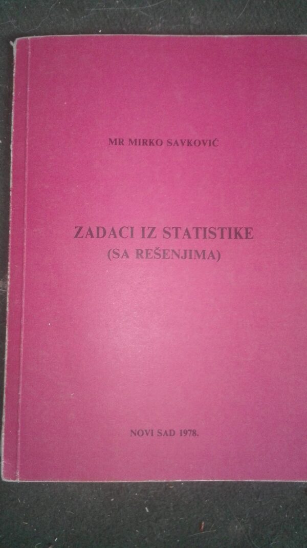 Zadaci iz Statistike sa resenjima