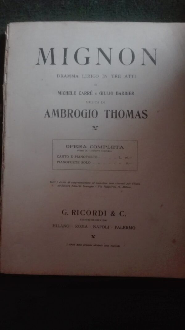 Mignon - Ambrogio Thomas