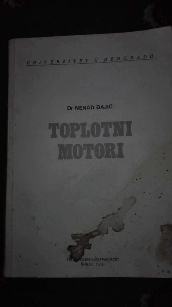 Toplotni Motori - Dr Nenad Djaic