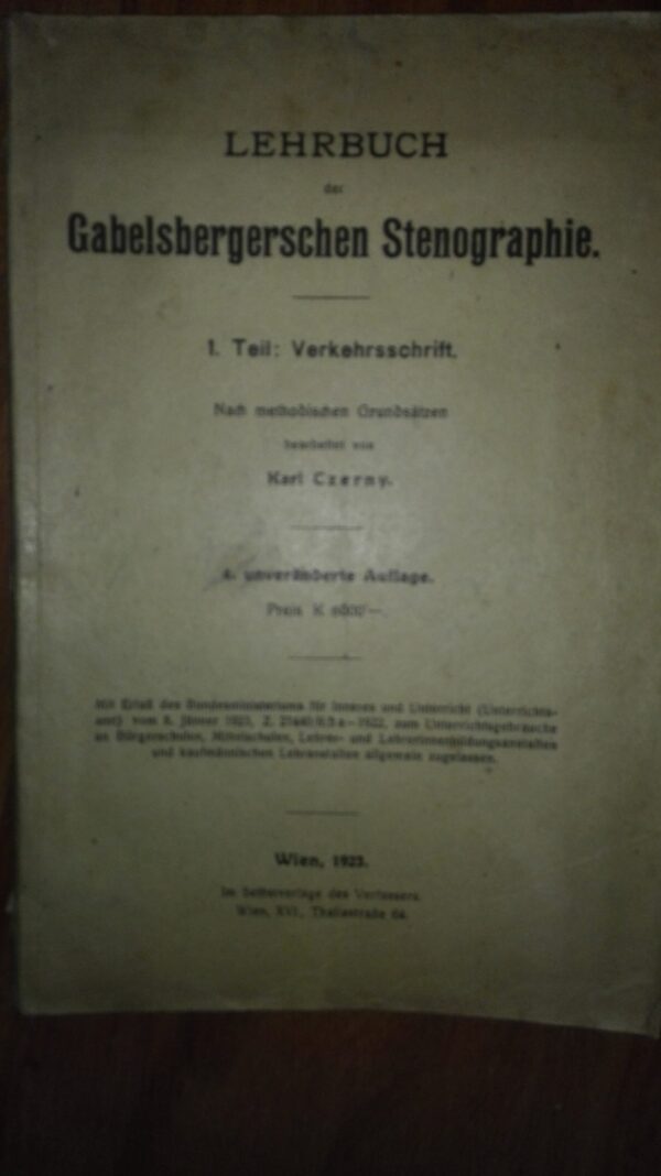 Lehrbuch - Gabelsbergerschen Stenographie
