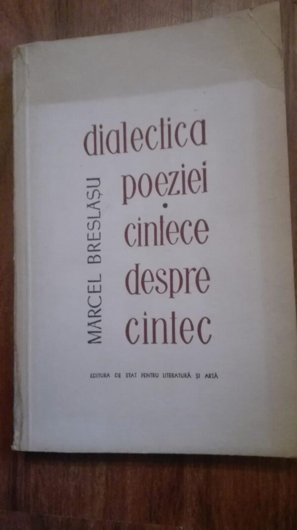 Dialectica Poeziei Cintece Despre Cintec