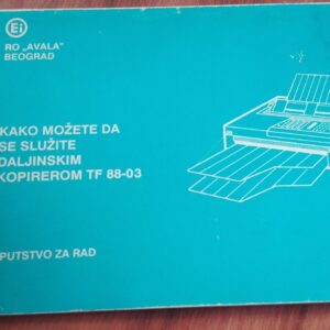 kako mozete da se sluzite daljinskim kopirerom TF 88-03