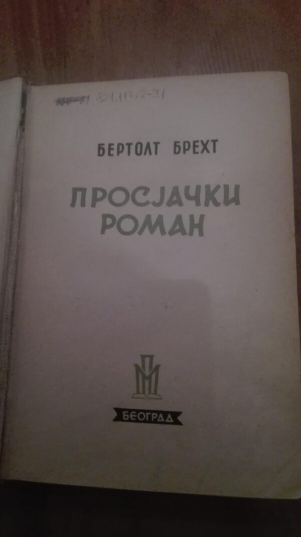Prosjacki roman - Bertold Brext