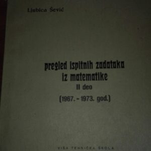 pregled ispitnih zadataka iz matematike II deo