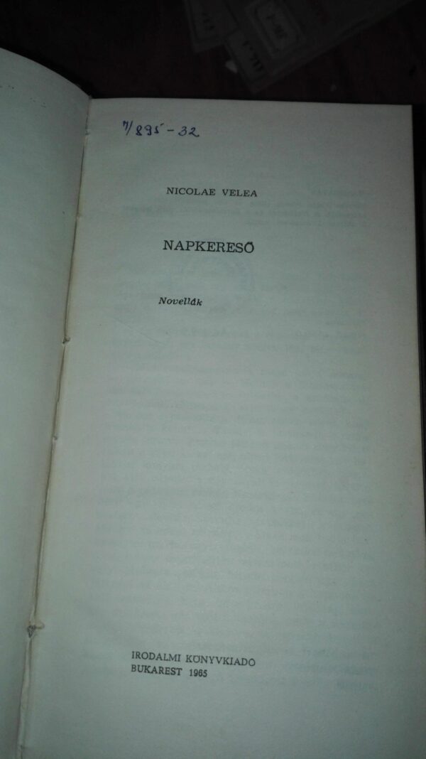Napkereso - Nikolae Velea
