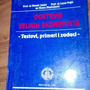 Dotrine Velikih Ekonomista - Ekonomski Fakultet