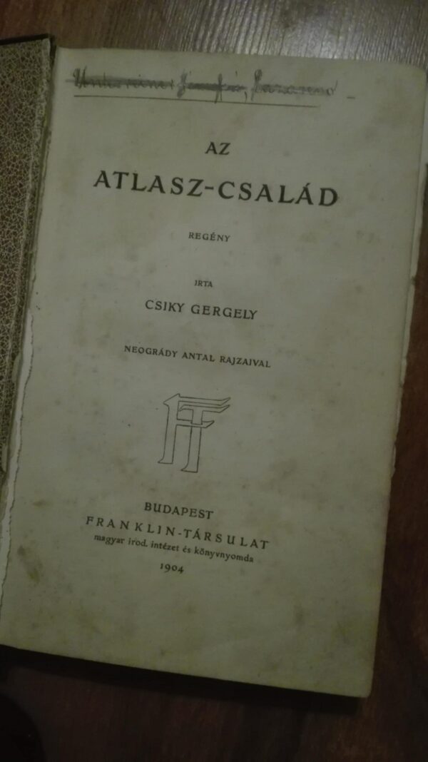 az Atlasz Csalad - Csiky Gergely