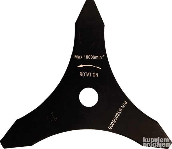 Nož za trimer trokraki 255 mm x 2.5 mm x 25.4 mm